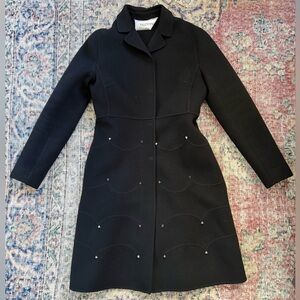 Valentino Rockstud Black Coat 3/4 length